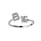 Zirconia Initials Ring