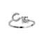 Zirconia Initials Ring