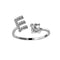 Zirconia Initials Ring