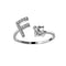 Zirconia Initials Ring