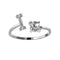 Zirconia Initials Ring