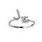 Zirconia Initials Ring