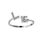 Zirconia Initials Ring