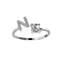 Zirconia Initials Ring