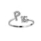 Zirconia Initials Ring