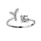 Zirconia Initials Ring